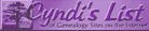 Cyndi's List of Genealogy Sites on the  Internet